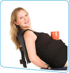 pregnant coffee woman