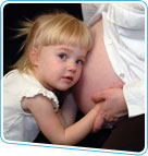 child pregnant mum