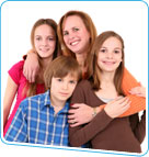 mum and kids for mothers day