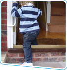 child safety child stepping up