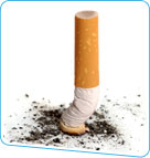 Stubbed cigarette