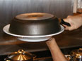 flipping the omelette