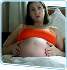 sick pregnant woman